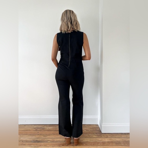 SPANX The Perfect Jumpsuit Sleeveless Back Zip Bootcut Leg Classic Black Size M - Picture 11 of 17